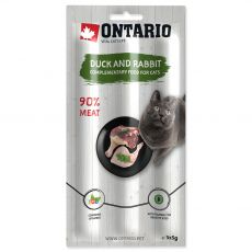 Ontario štapići za mačke patka i zec 3 x 5 g