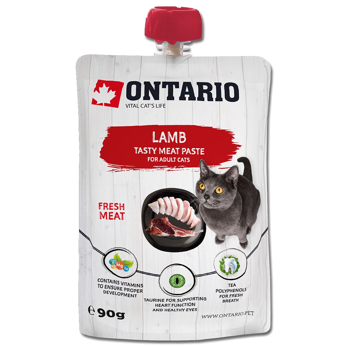 Ontario Cat janjetina ukusna mesna pasta 90 g