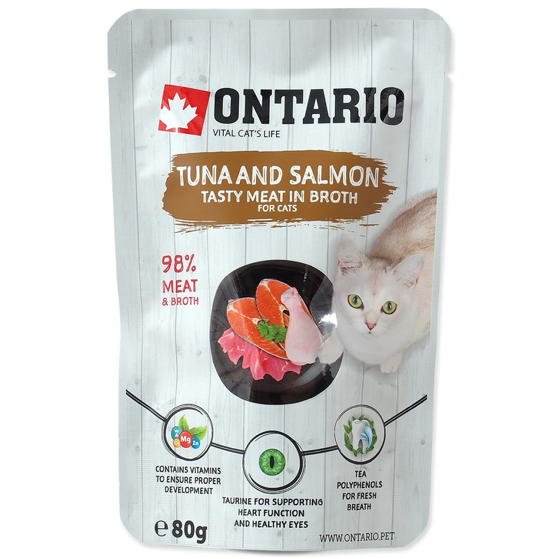 Ontario Cat tuna & salmon 80 g