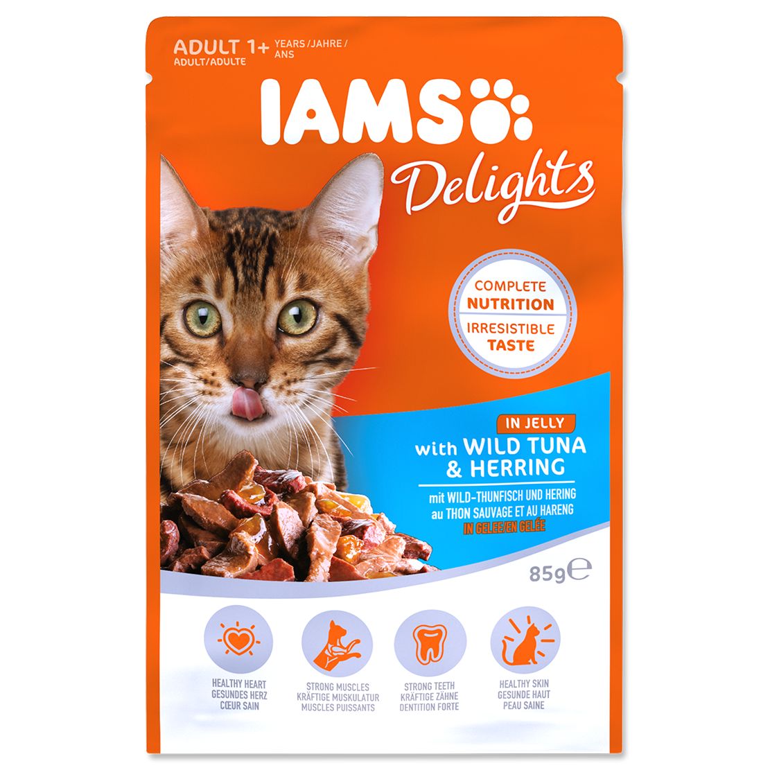 Iams Cat wild tuna & herring 85 g