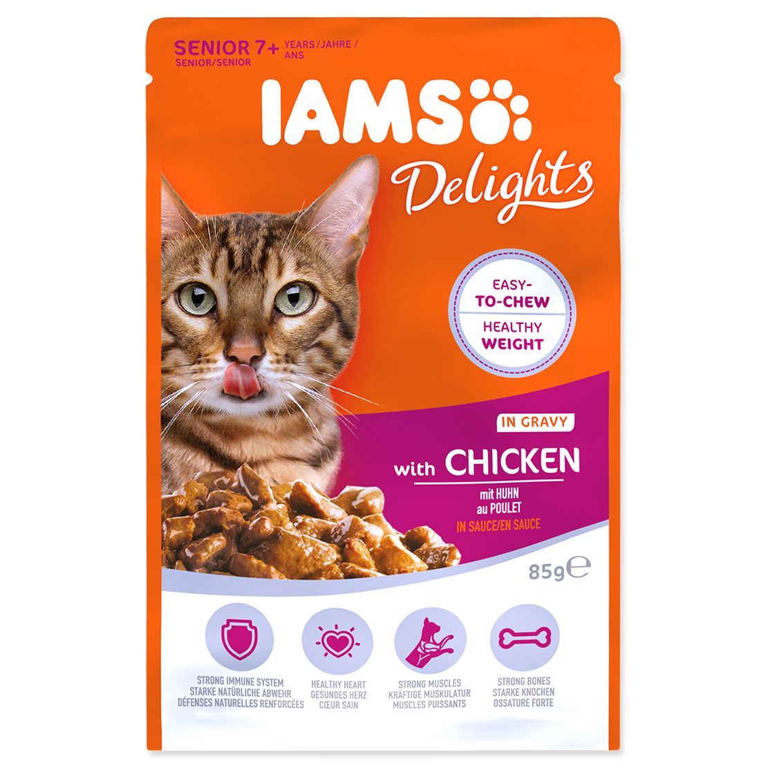 Iams Senior Cat chicken 85 g