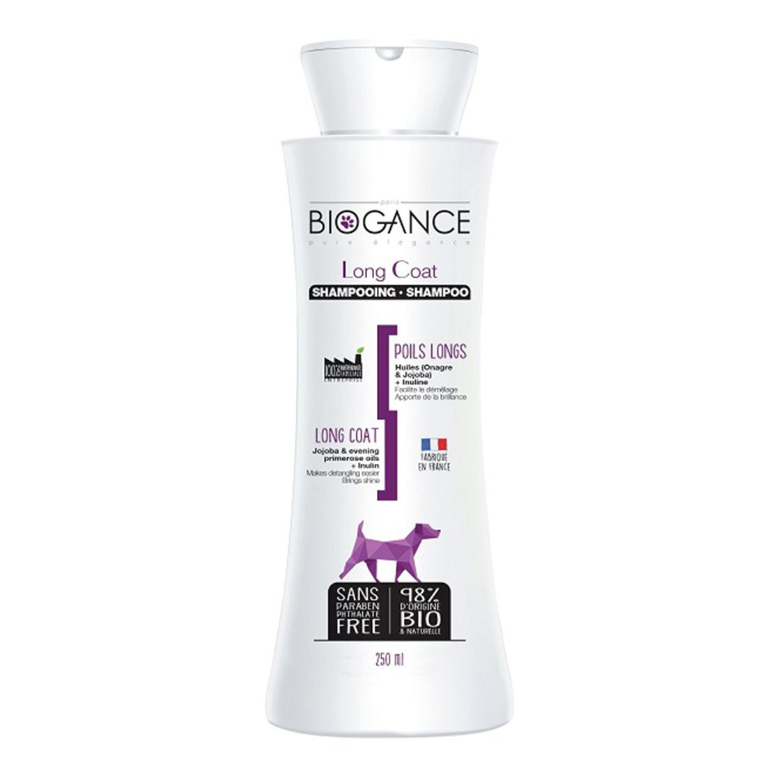 Biogance šampon za dugu dlaku 250 ml