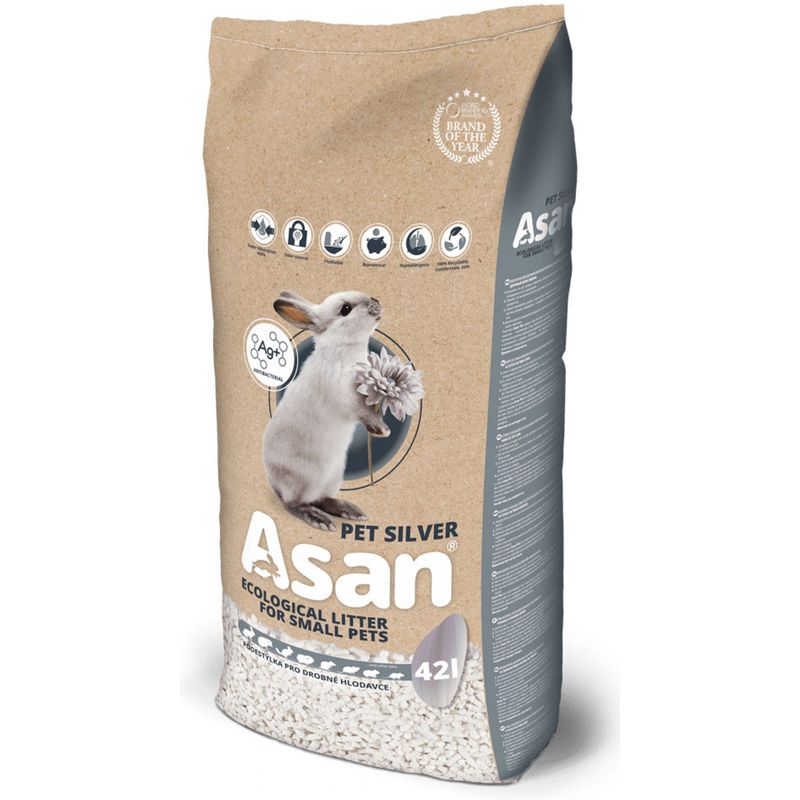 Asan Pet Silver podloga za glodavce i zečeve 42 L