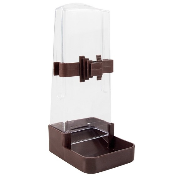 Boca za vodu i hranu za ptice - kvadratna, 200 ml