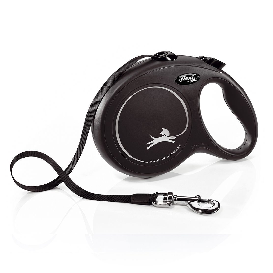 Flexi NEW CLASSIC povodac L do 50kg, 8m trak – crna