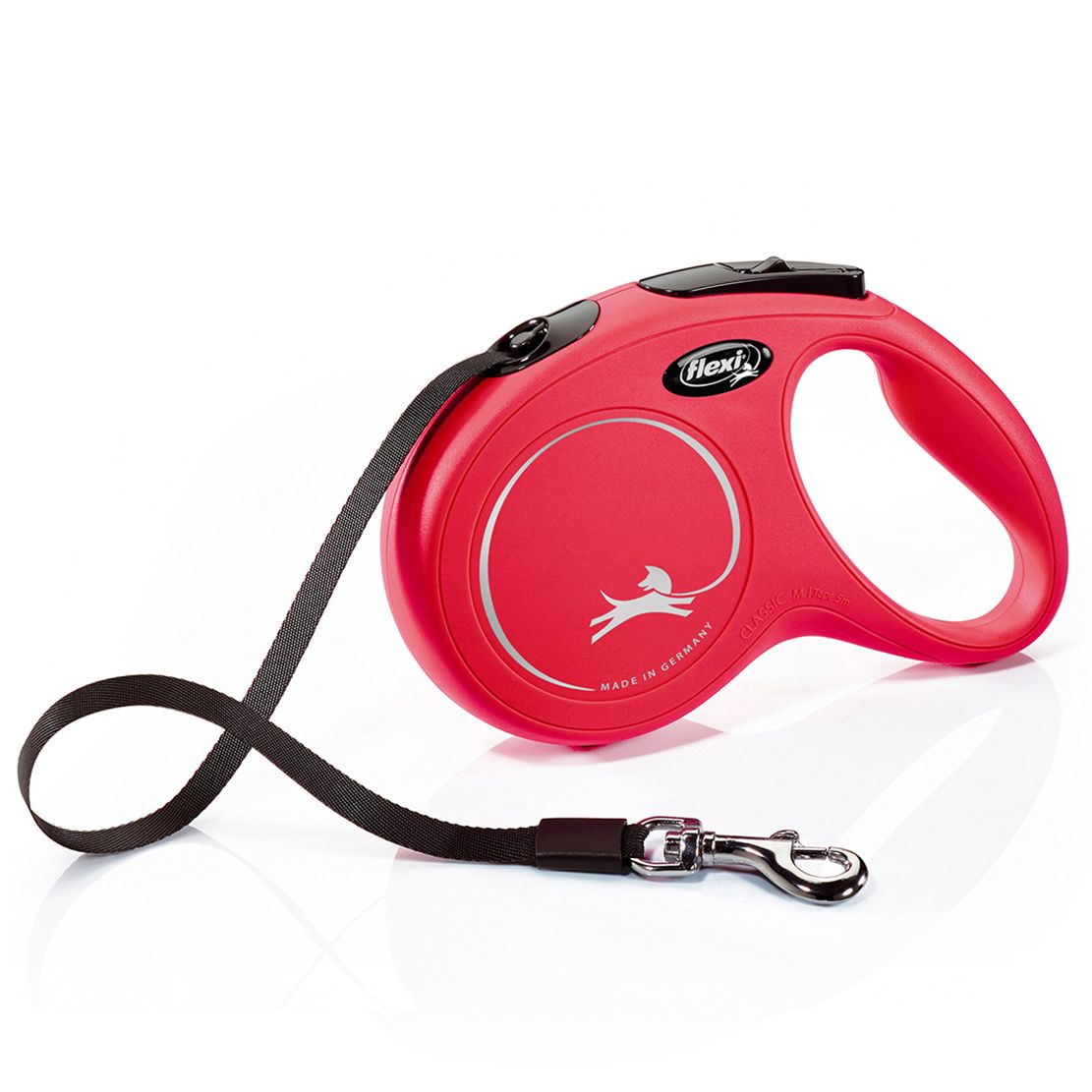 Flexi NOVA KLASIČNA povodac M do 25kg, 5m trak – crvena