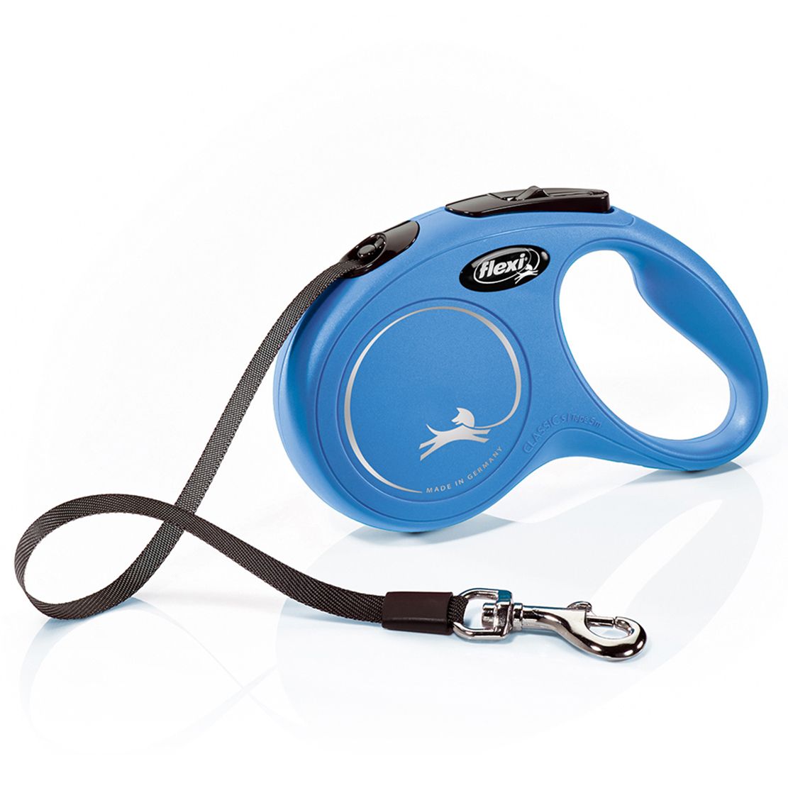 Flexi povodac New Classic S do 15kg, 5m trak - plavi