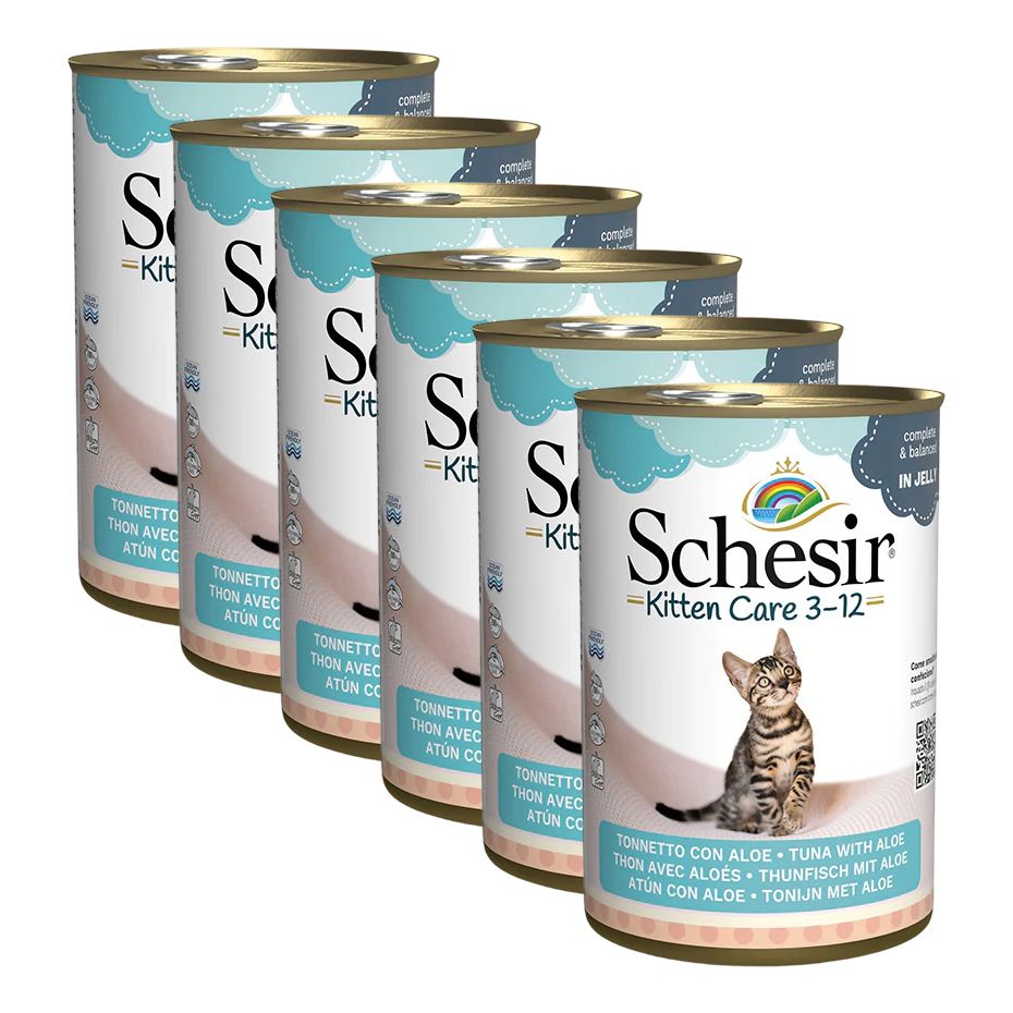 Schesir kitten tuna s aloe vera u želeu 6 x 140 g