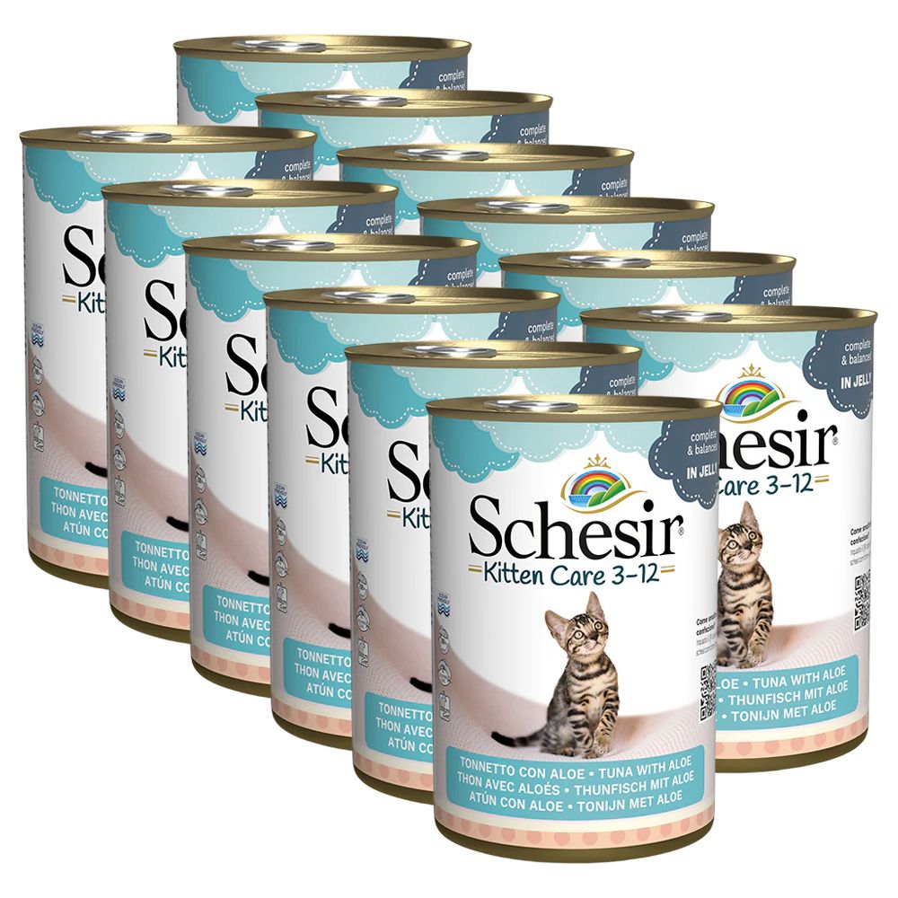 Schesir kitten tuna s aloe vera u želeu 12 x 140 g