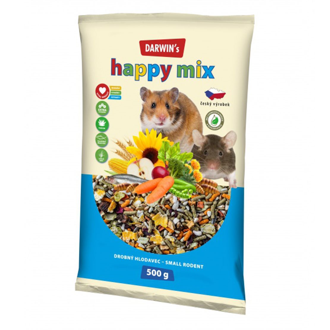 Darwin’s Happy Mix suho krmivo za male glodavce 500 g