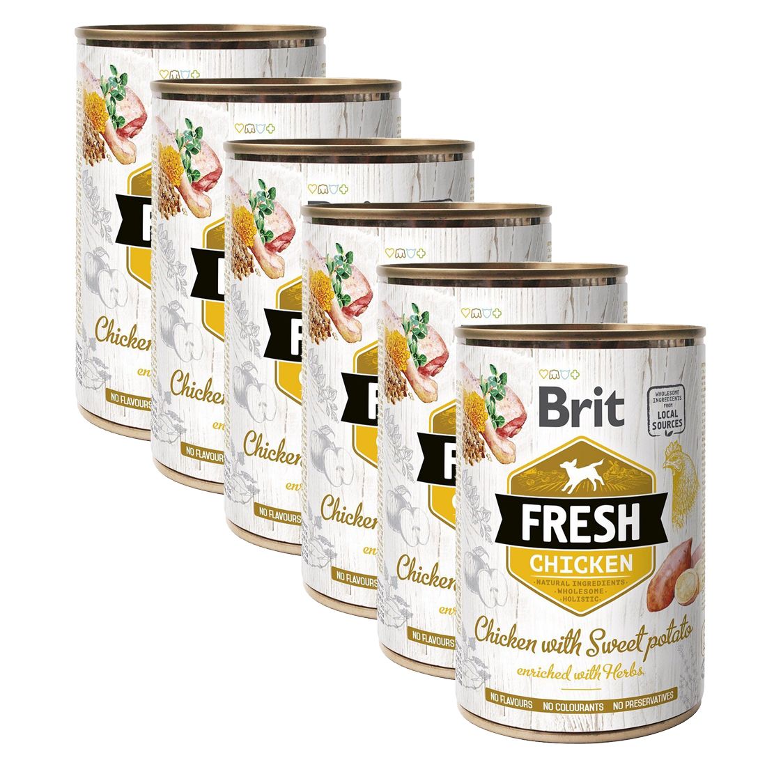 Konzerva Brit Fresh Chicken with Sweet potato 6 x 400 g