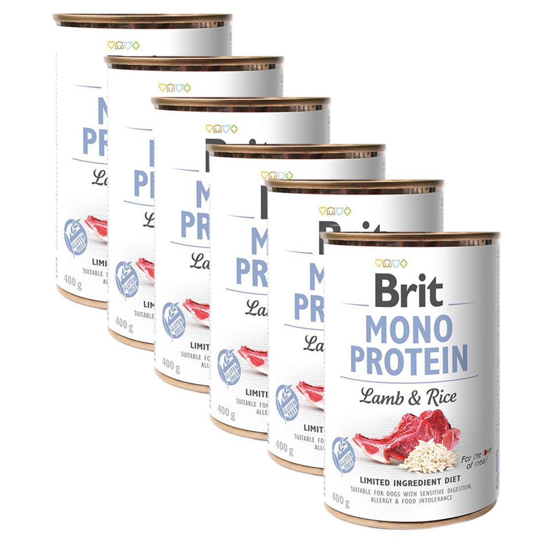 Konzerva Brit Mono Protein Janjetina & Riža, 6 x 400 g