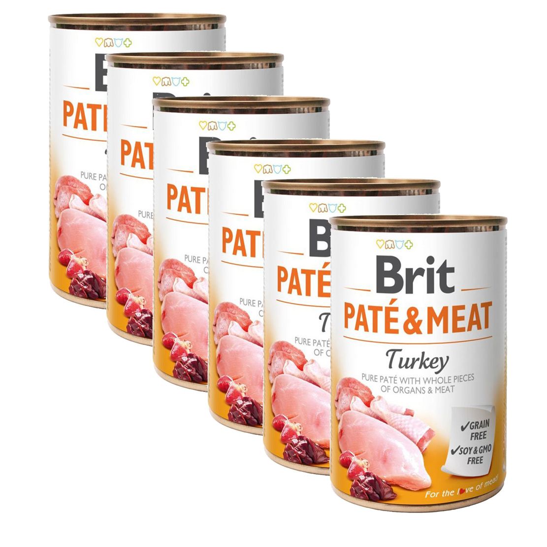 Konzerva Brit Paté & Meat Puretina 6 x 400 g