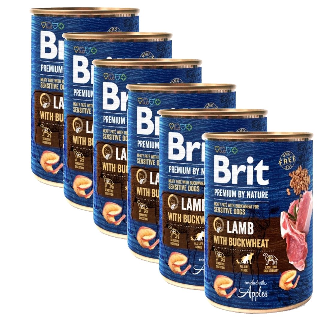 Brit premium by Nature Lamb with Buckwheat 6 x 400 g