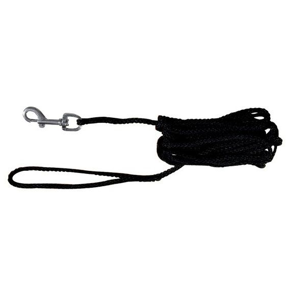 Pletena crna uzica za pse - 15m
