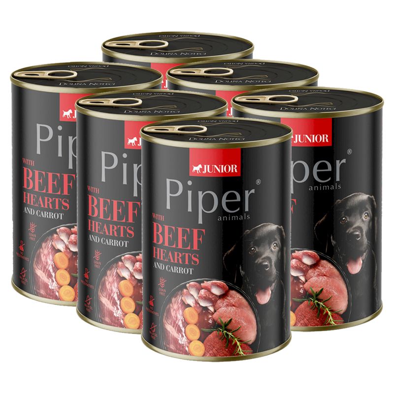Konzerva Piper Junior goveđa srca i mrkva 6 x 400 g