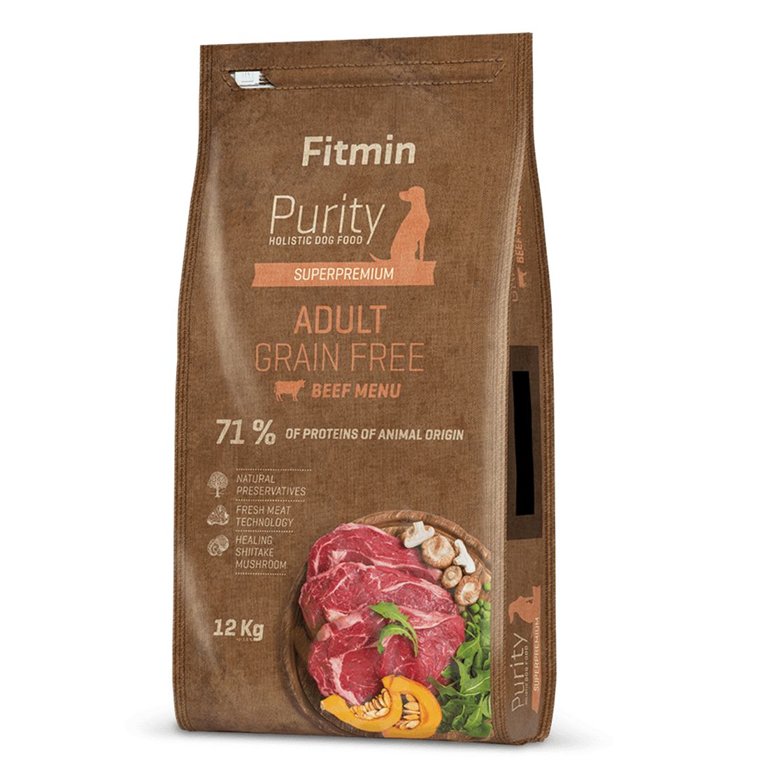 Fitmin Purity Adult Beef Grain Free 12 kg