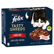 Konzervice FELIX Tasty Shreds mješavina ukusnog izbora u umaku 12 x 80 g