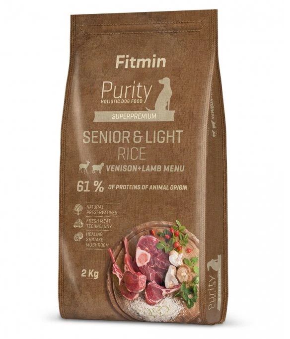 Fitmin Purity Senior & Light Rice Venison & Lamb 12 kg