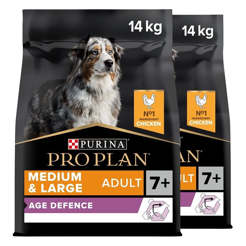 PRO PLAN MEDIUM & LARGE ADULT 7+ Age Defence piletina 2 x 14 kg