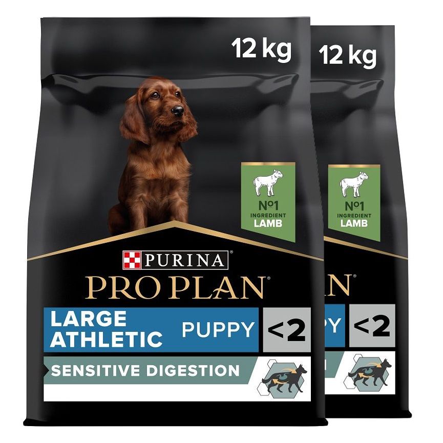 PRO PLAN LARGE PUPPY Athletic Sensitive Digestion janjetina 2 x 12 kg
