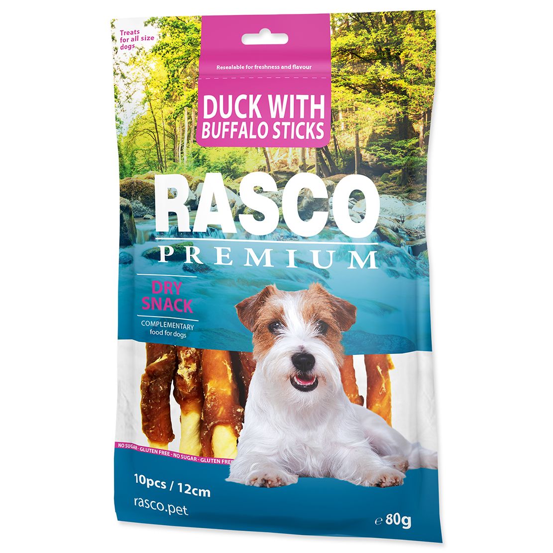 Rasco Premium Dry Snack Duck With Buffalo Sticks 80 g