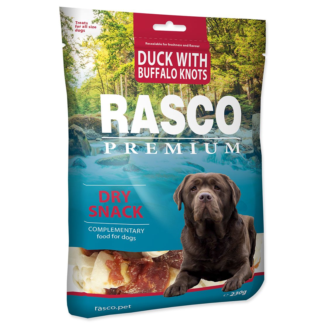 Rasco Premium Dry Snack Duck With Buffalo Knots 230 g