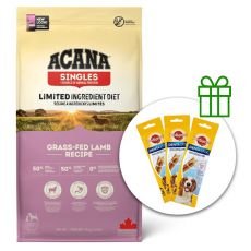 ACANA Singles Grass-Fed Lamb 17 kg + 3 x poslastice BESPLATNO