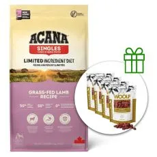 ACANA Singles Grass-Fed Lamb 17 kg + 4x poslastice GRATIS