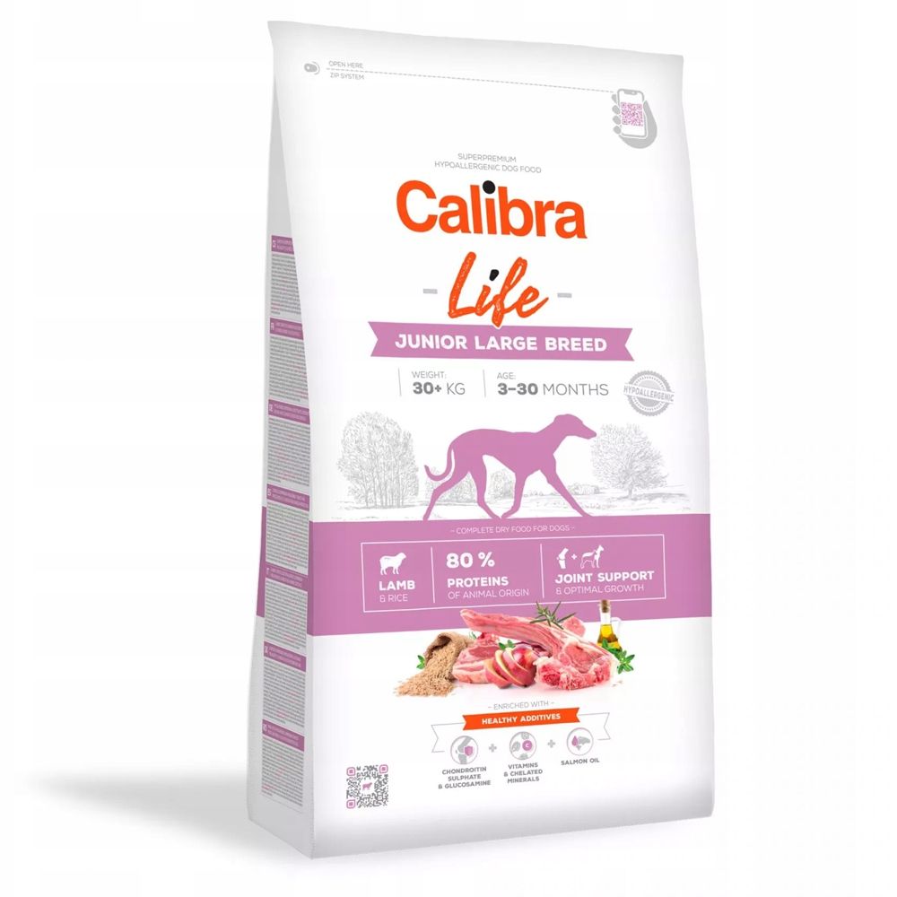Calibra Dog Life Junior Large Breed Lamb 12 kg