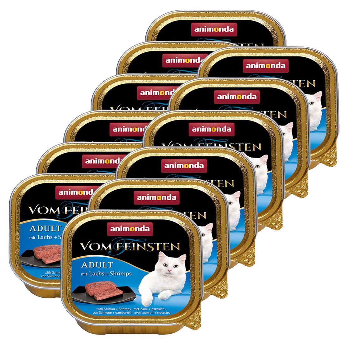 Animonda Vom Feinsten Adult Cats - s lososom i škampima 12 x 100g