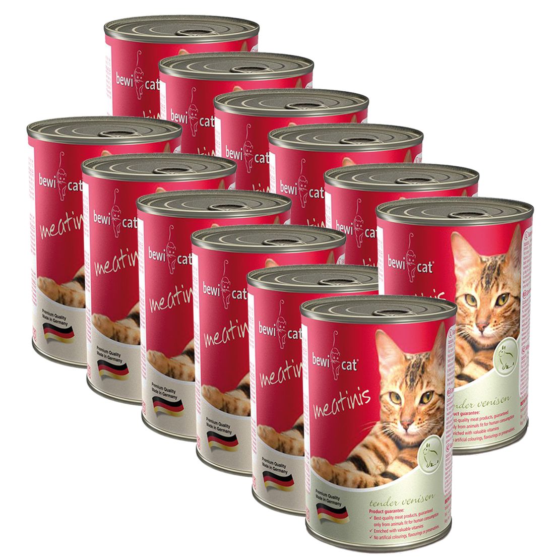 Konzerva BEWI CAT Meatinis WILD 12 x 400 g