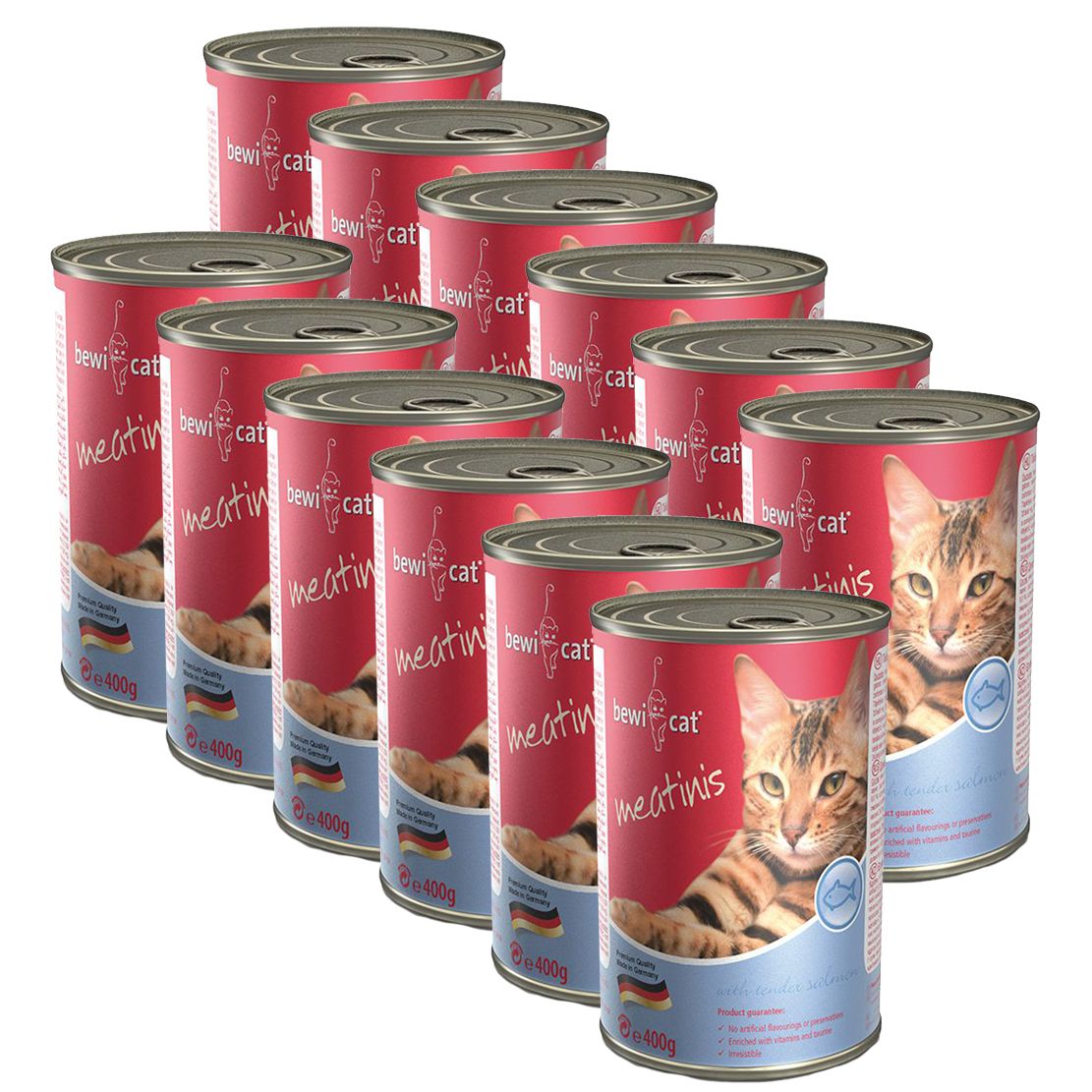 Konzerva BEWI CAT Meatinis LOSOS 12 x 400 g