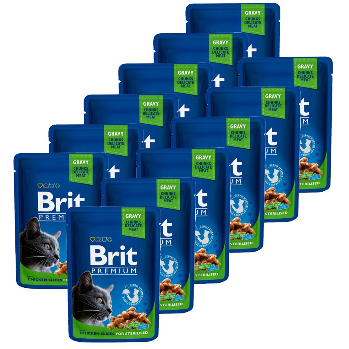 BRIT Premium Cat Chicken Slices for Sterilised vrećica 12 x 100 g