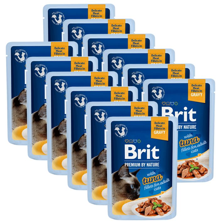 BRIT Premium Cat Delicate Fillets in Gravy with Tuna vrećica 12 x 85 g