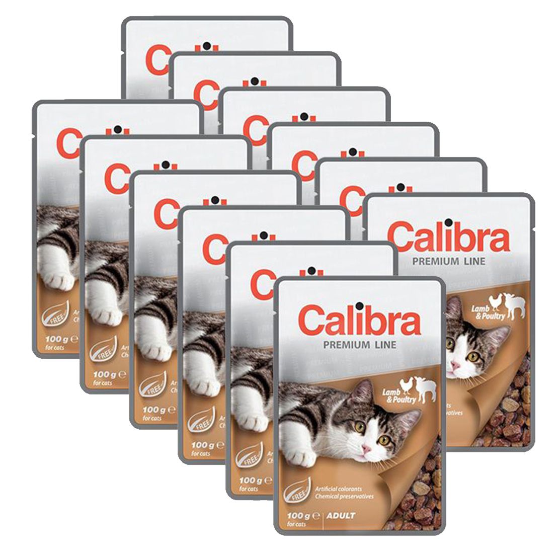 CALIBRA Cat Adult janjetina i piletina komadi u umaku 12 x 100 g
