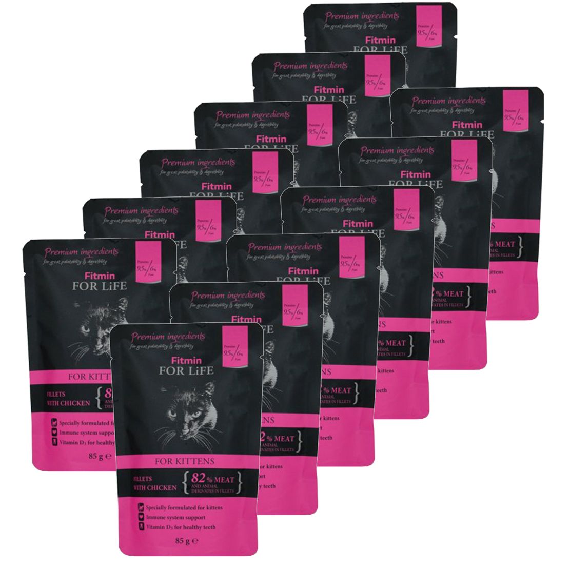 Fitmin For Life Mačići vrećica 12 x 85 g