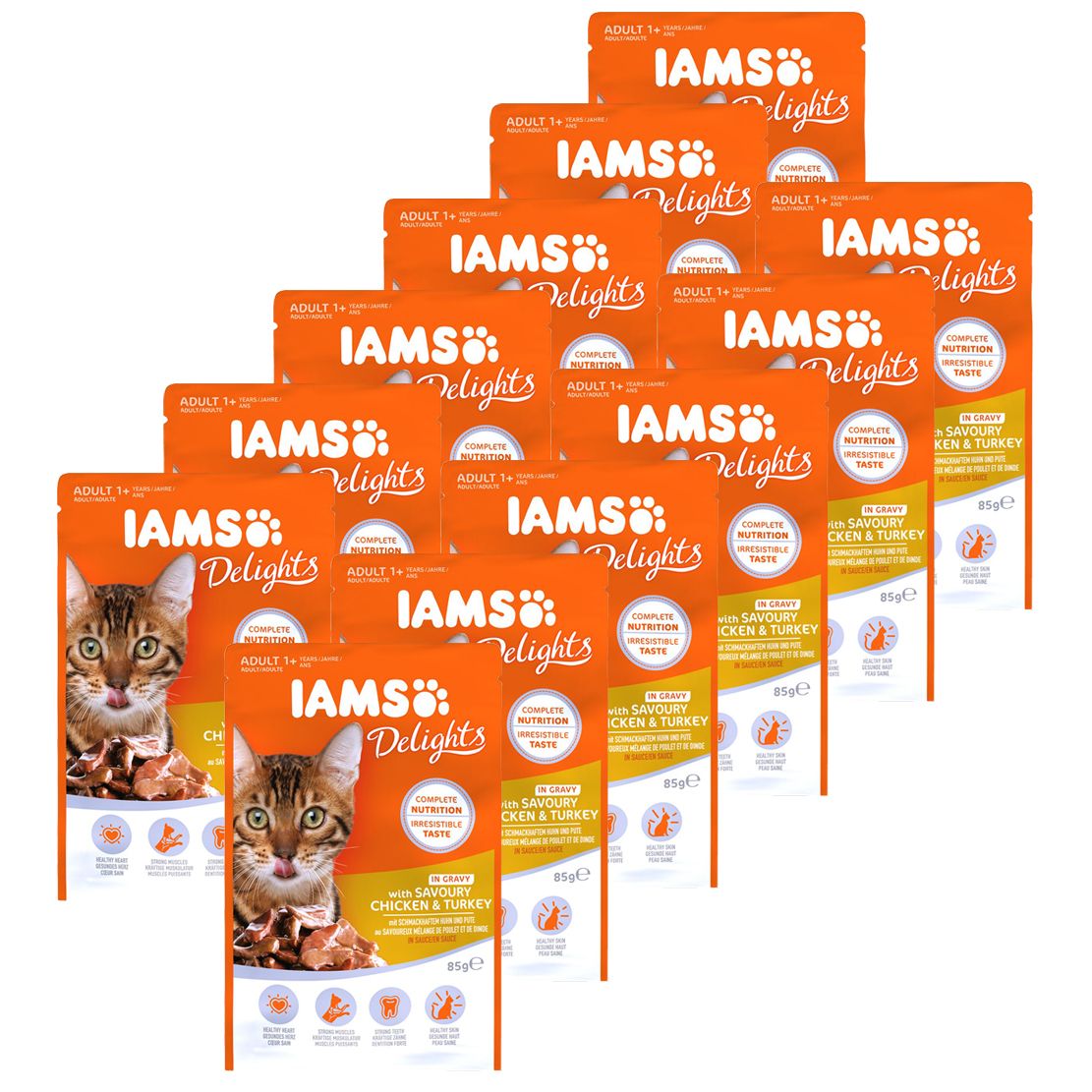 Iams Cat chicken & turkey 12 x 85 g