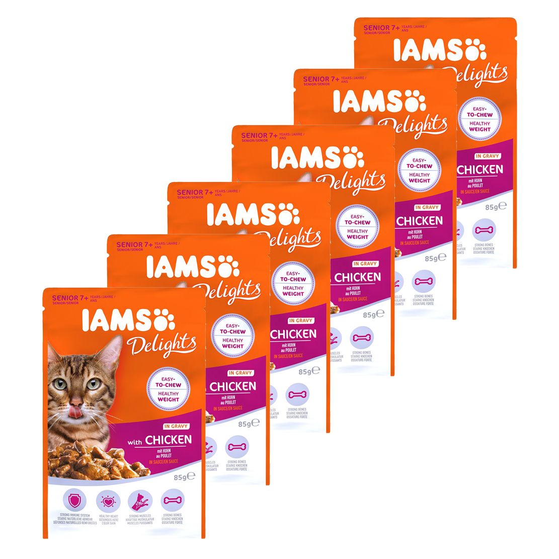 Iams Senior Cat chicken 6 x 85 g