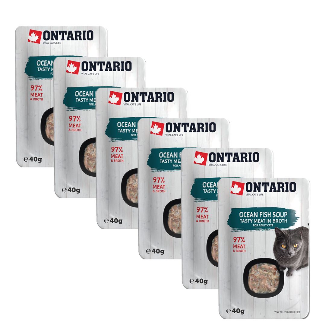 Ontario Cat ocean fish soup 6 x 40 g
