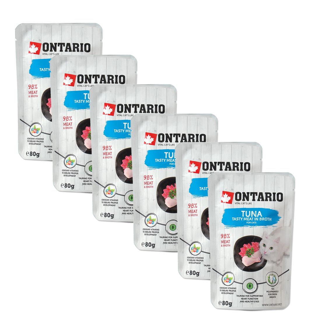Ontario Cat tuna 6 x 80 g