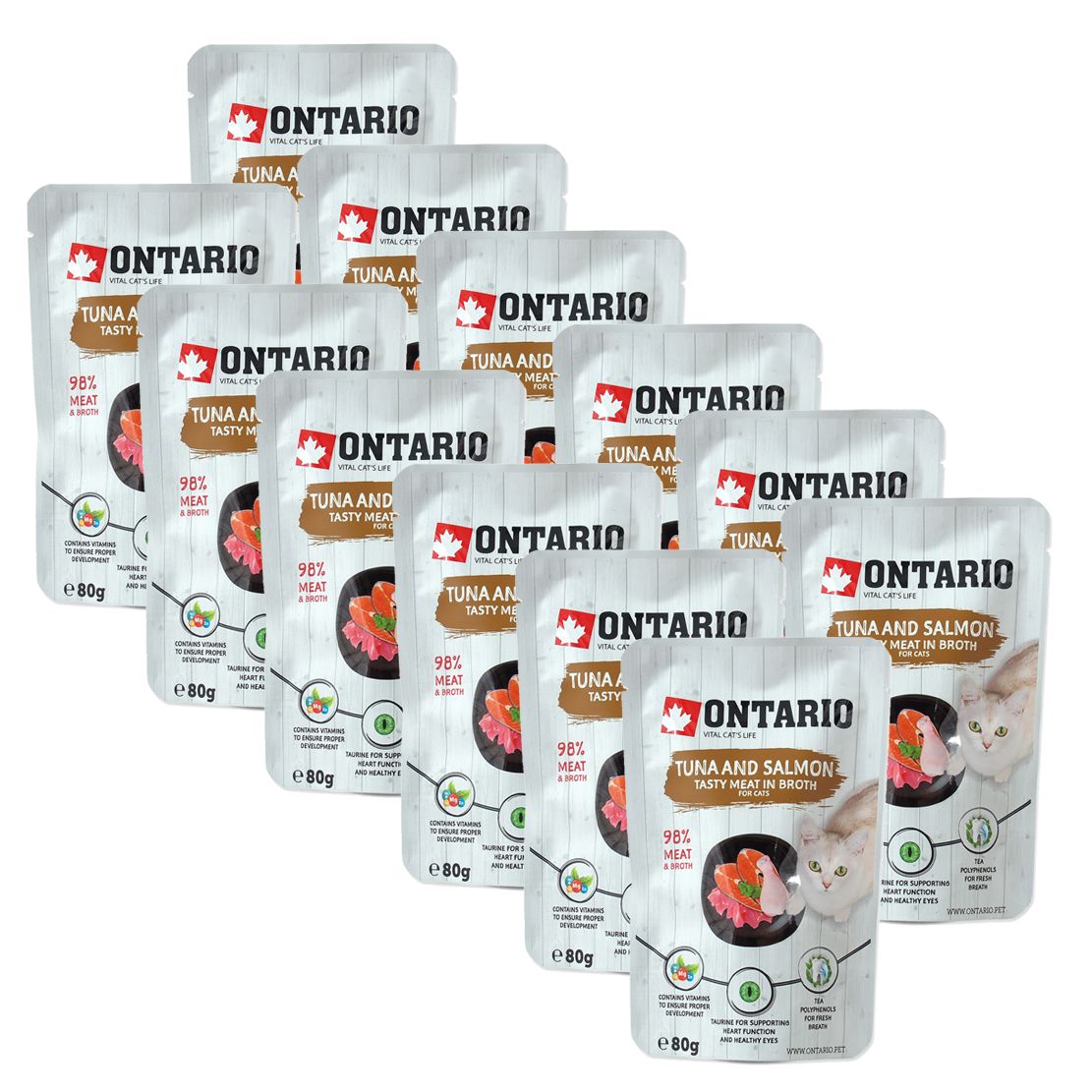 Ontario Cat tuna & salmon 12 x 80 g