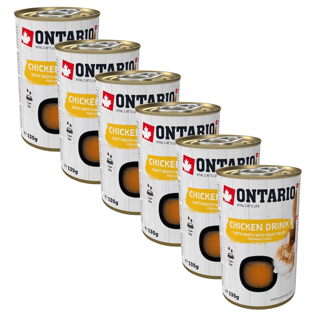 Ontario Cat chicken drink 6 x 135 g