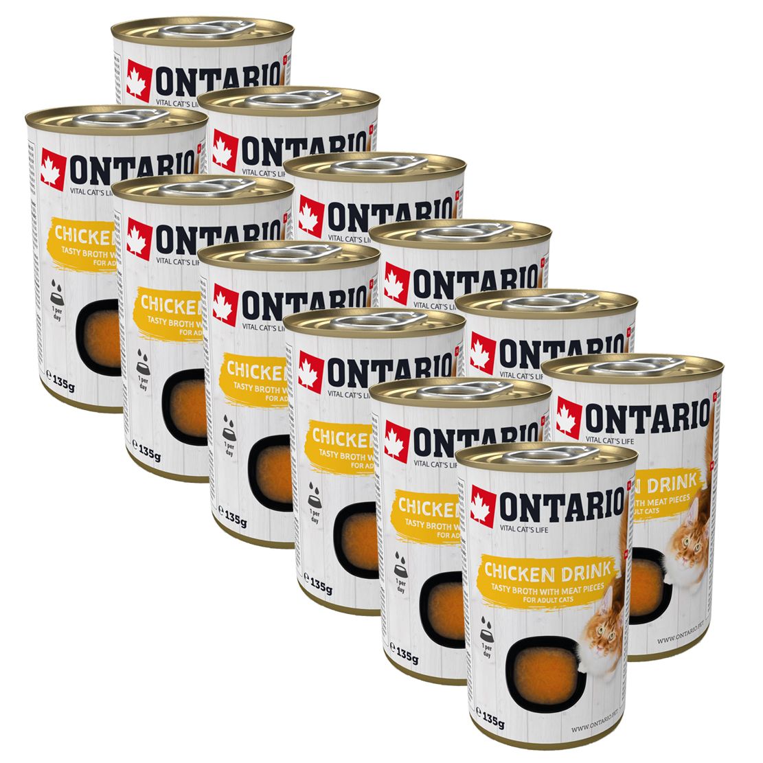 Ontario Cat chicken drink 12 x 135 g