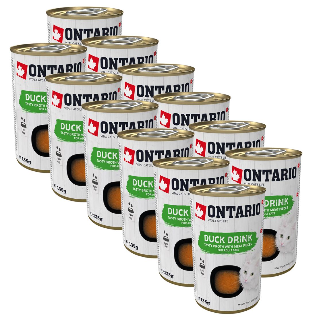 Ontario Cat duck drink 12 x 135 g