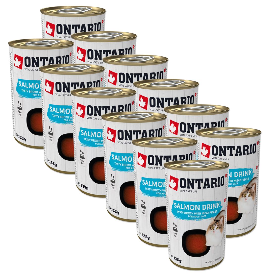 Ontario Cat salmon drink 12 x 135 g
