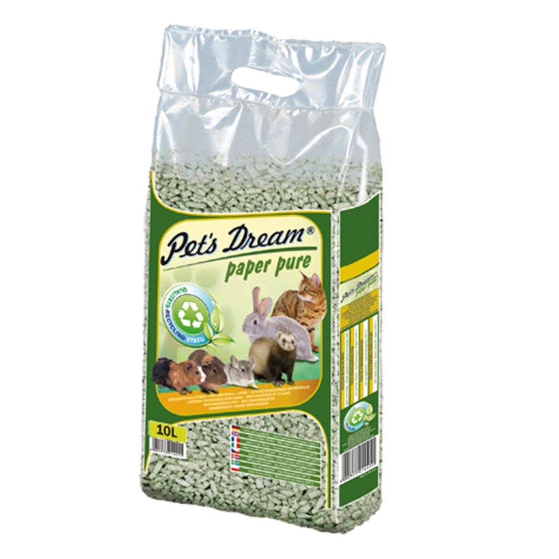 Podloga JRS Pet s Dream Paper Pure 10 L / 4,8 kg