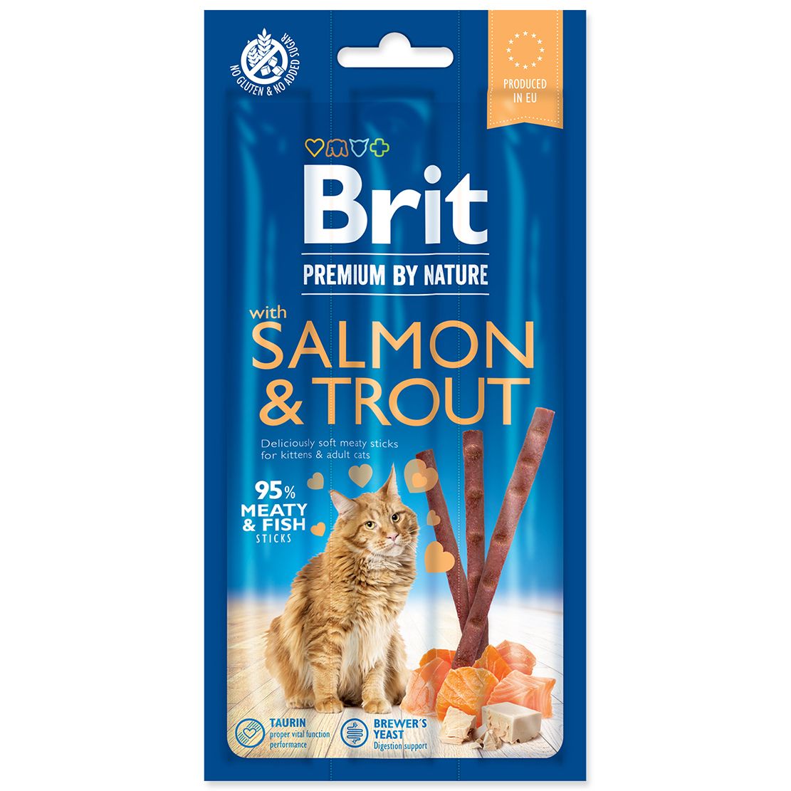 Brit Premium Cat Sticks Salmon & Trout 3 ks