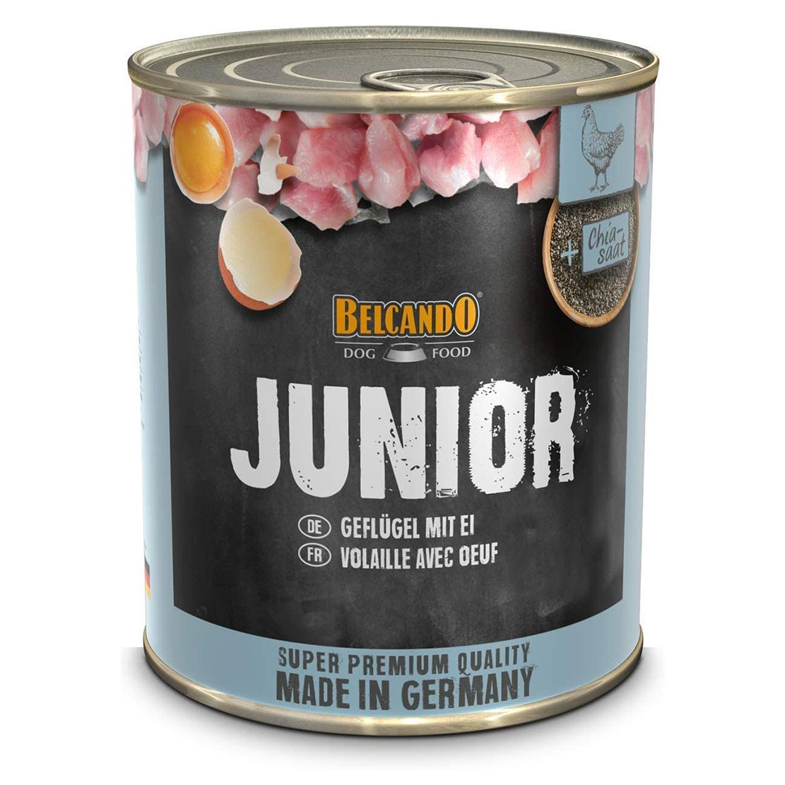 BELCANDO Junior - Piletina s jajima - konzerva 800g