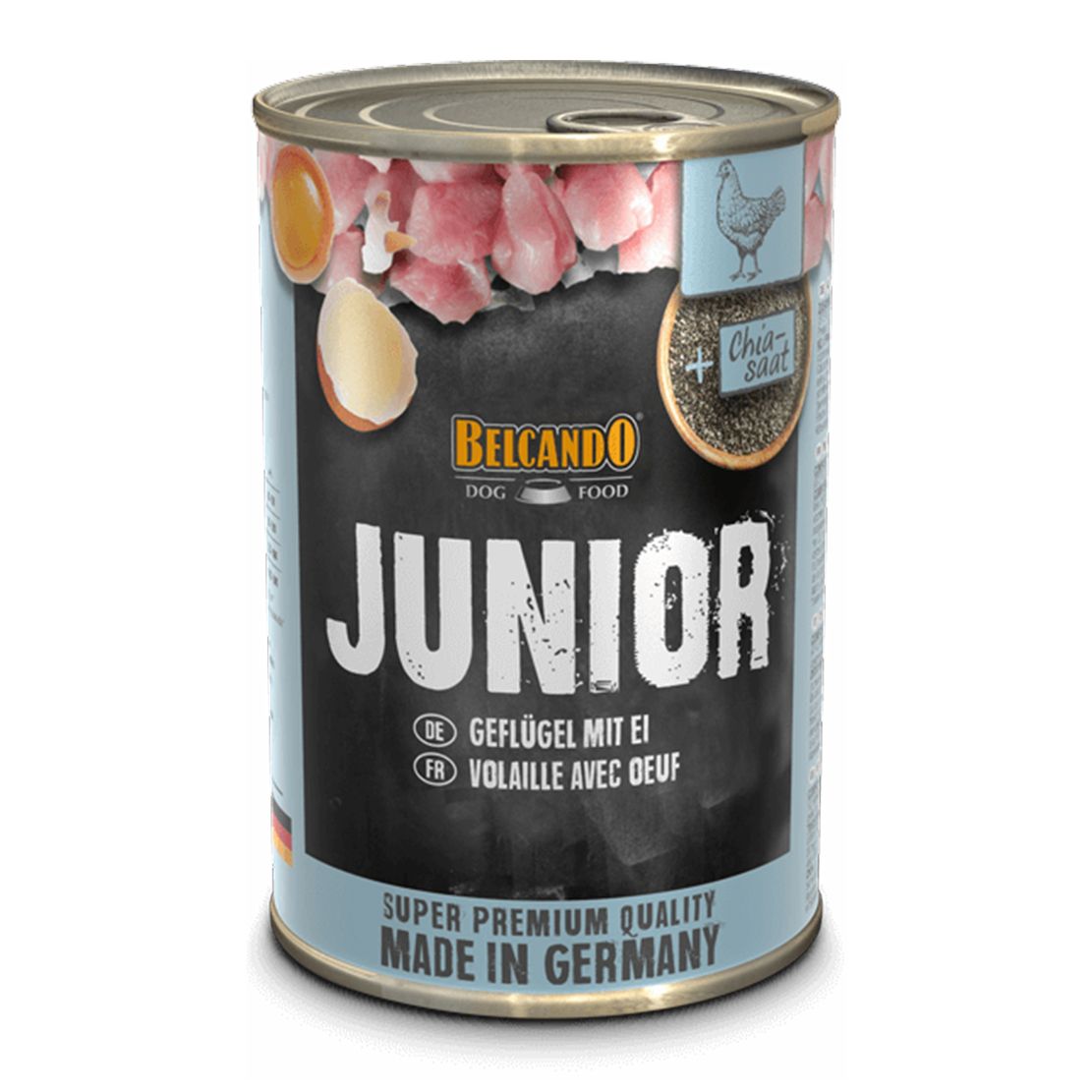 BELCANDO Junior - Piletina s jajima - konzerva 400g